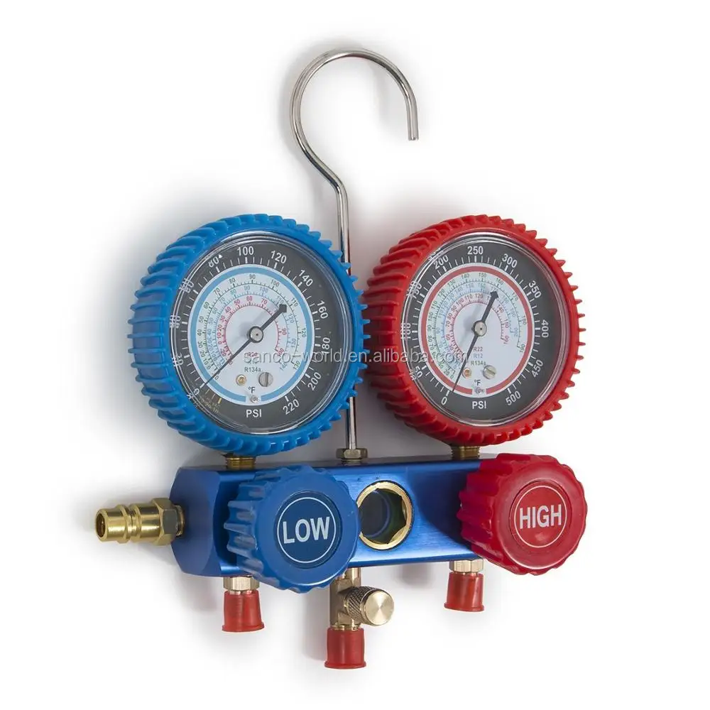 
HVAC A/C Refrigeration Kit - Diagnostic R12 R22 R134a R410A - w/ Case 