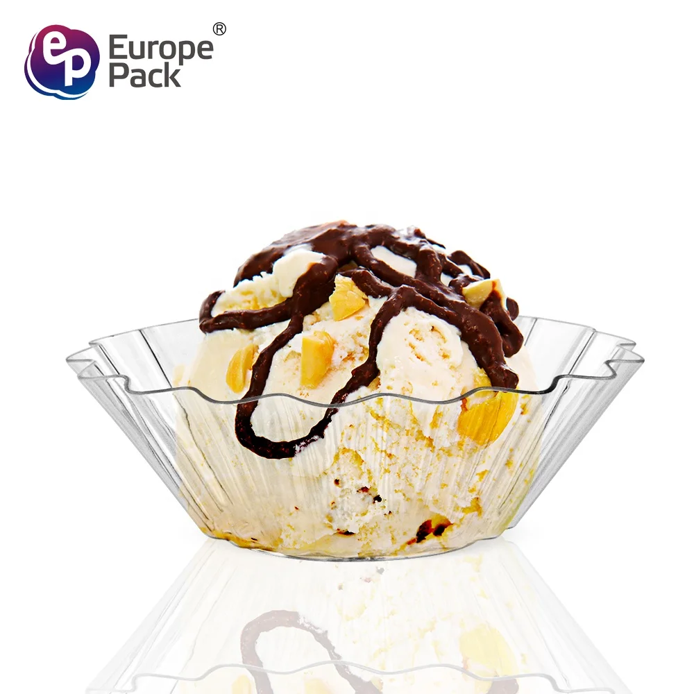 Shantou manufacturer direct disposable 4.2ml clear PS flower shape dish