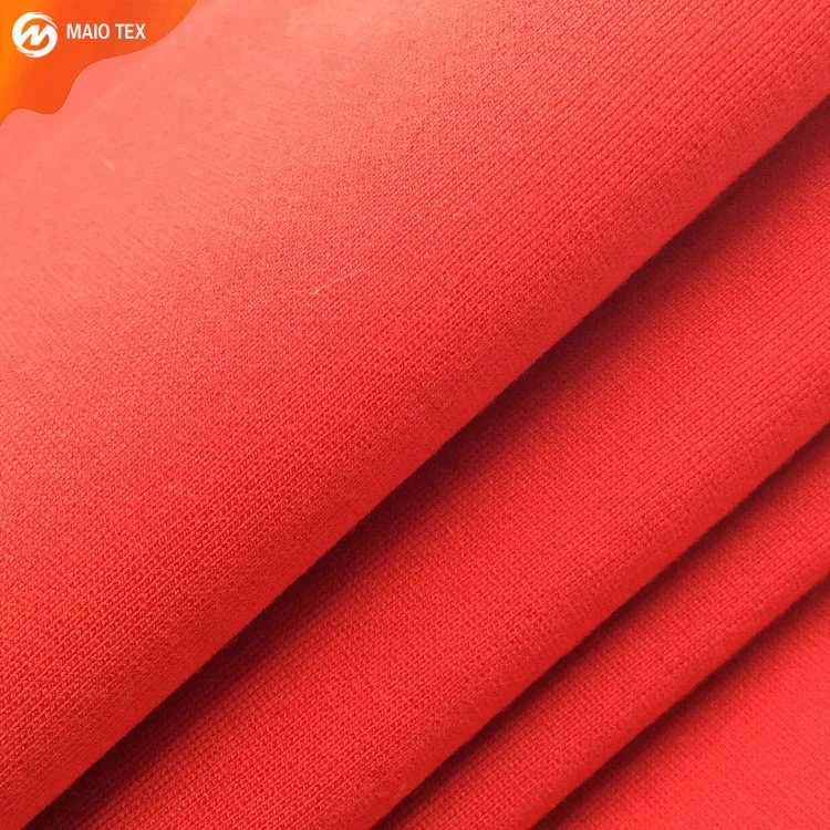 
manufacturer provide knitted spandex 40S 390gsm nr punto ponte roma fabric for fashion garment 