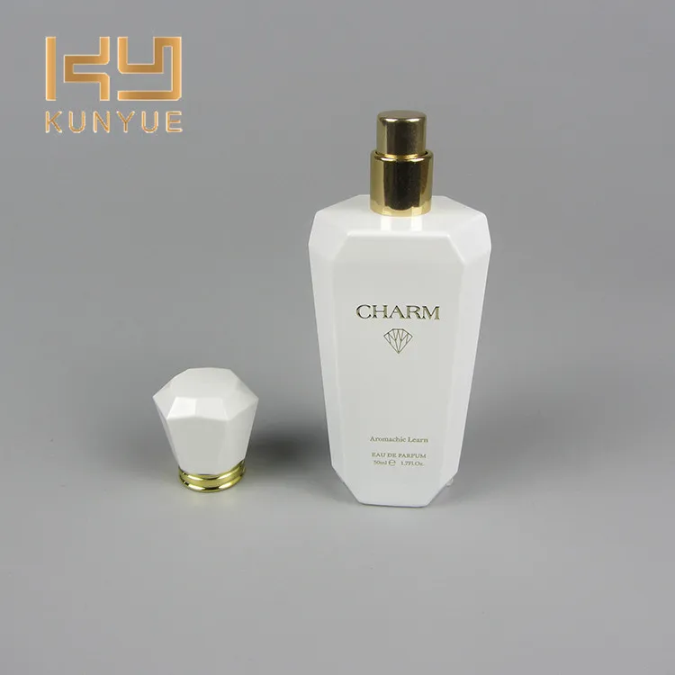 Custom 50ml Empty Perfume Scent Packing Bottle Black Luxury Glass Perfume Bottles with Screw Cap