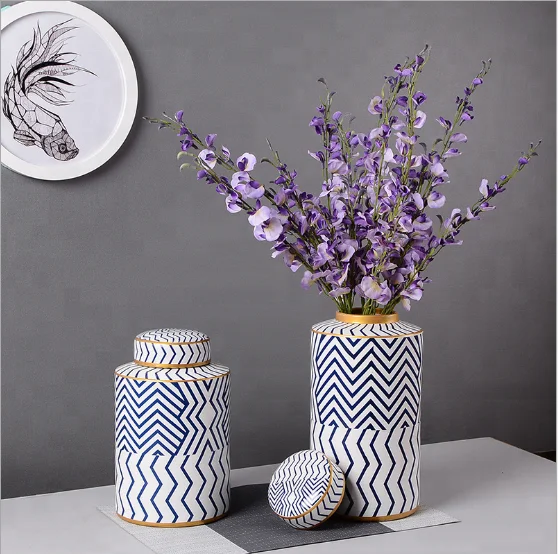 
Modern minimalist ceramic vase living room dining room dry floral set 