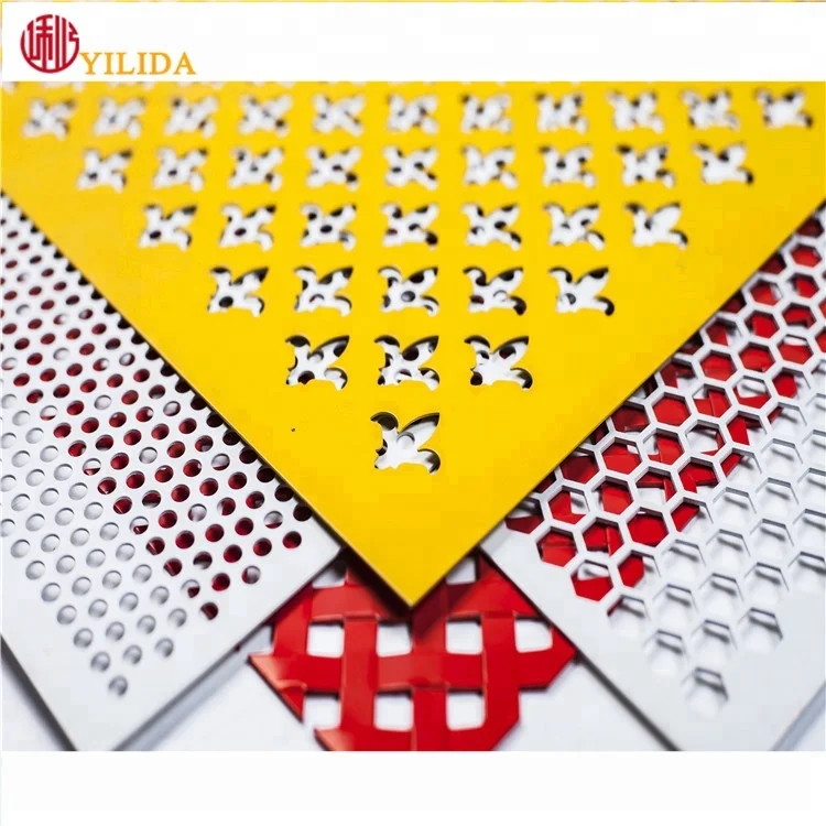 Перфорированные декоративные металлические сетчатые панели