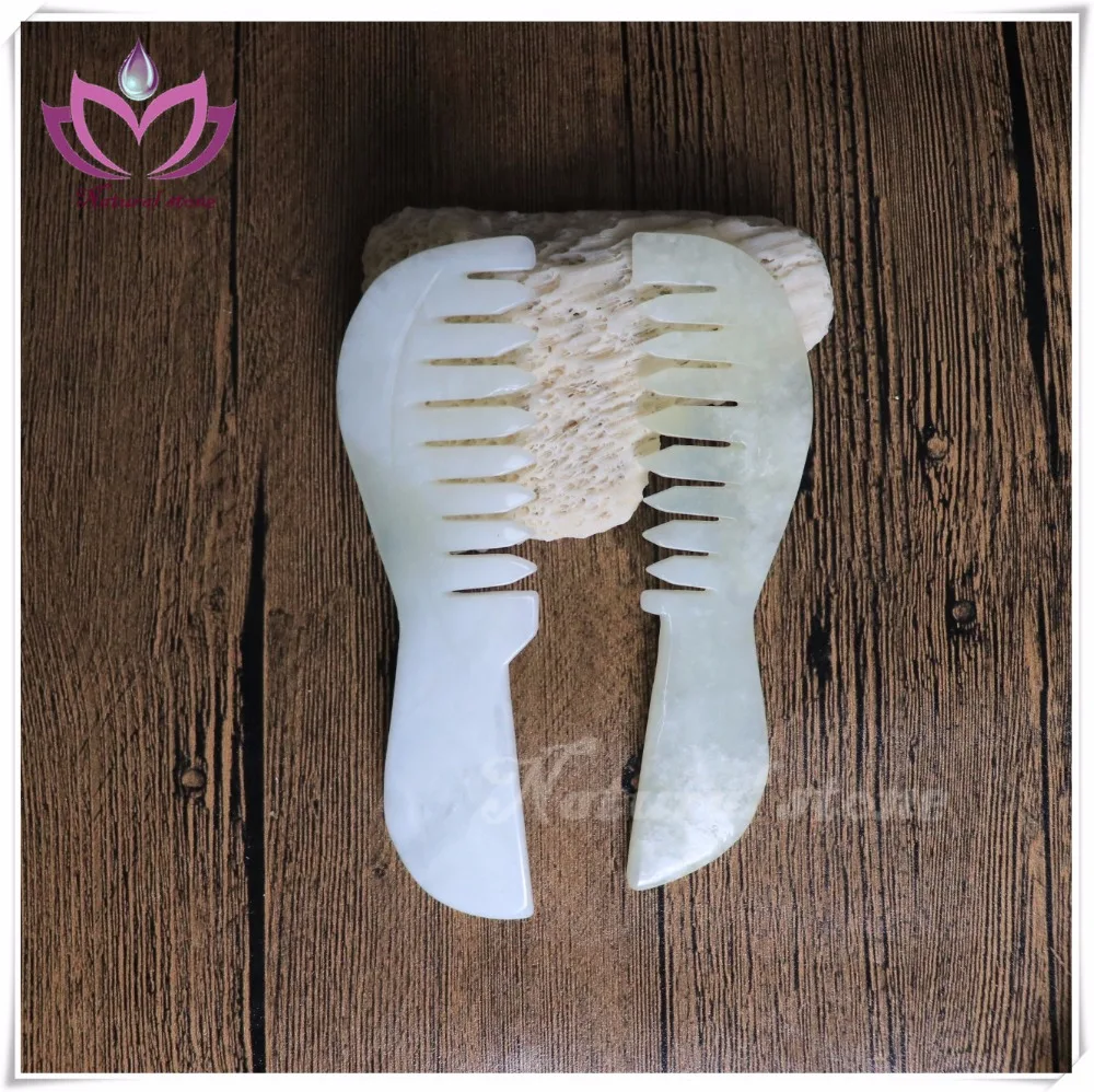 wholesale chinese medicine apparatus natural jade comb guasha Therapy head Massage tool