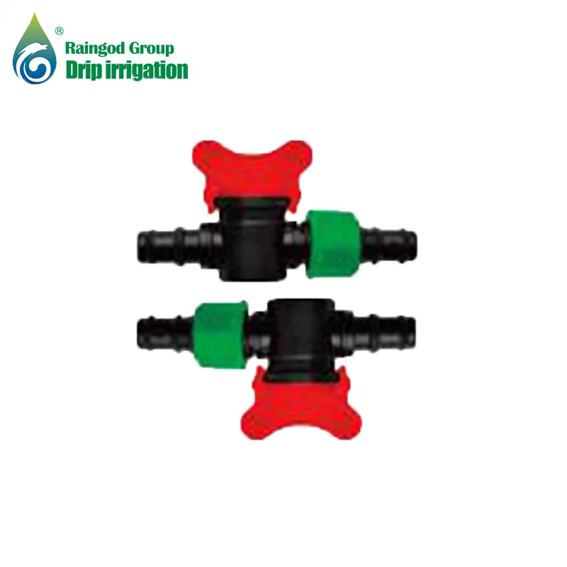 easy connect plastic drip irrigation tape pipe hose fitting valve connector