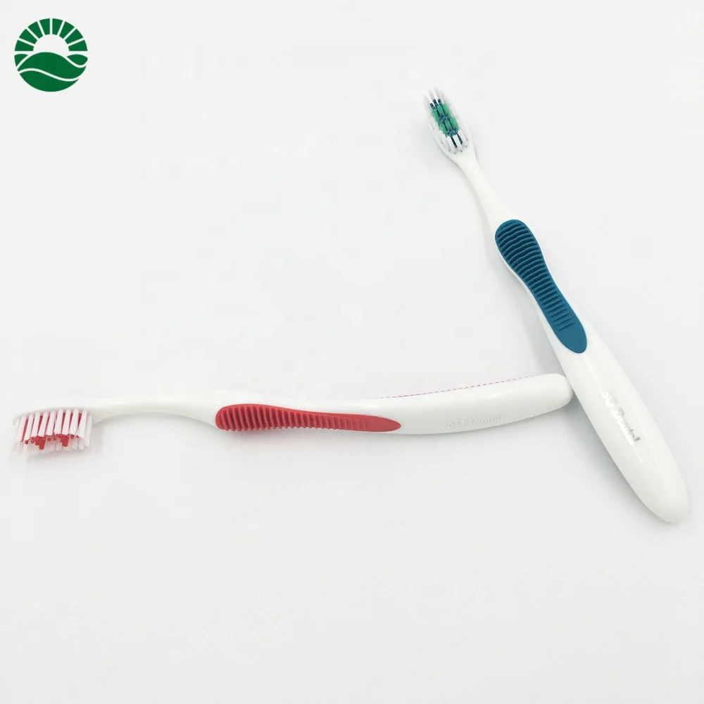 Big handle grown people toothbrush with gum massager