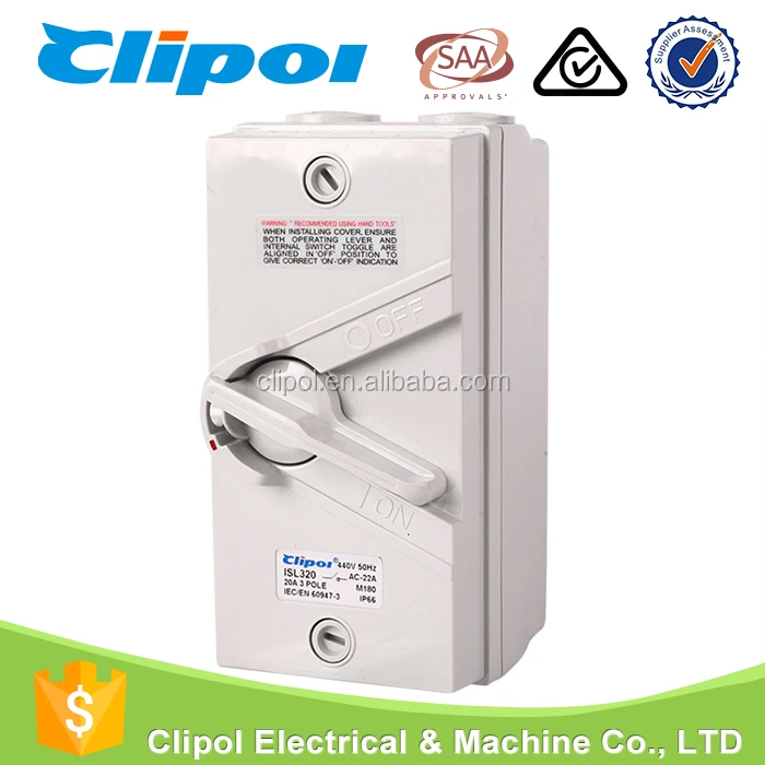 ISL320 clipol 20A автоматический выключатель 3 фазы Тип выключатель