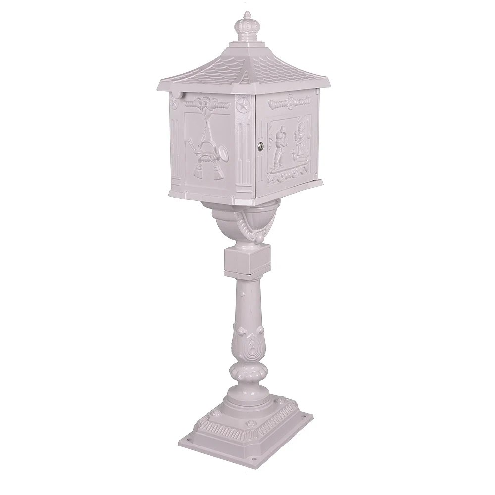 free standing outdoor cast aluminum letter mailboxes CF-M-05 for sale