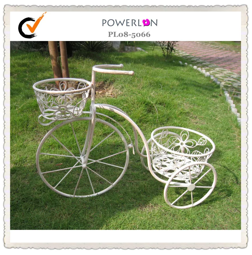 
Bicycle Planter Stands Outdoors Garden Decorative Pot Holder 