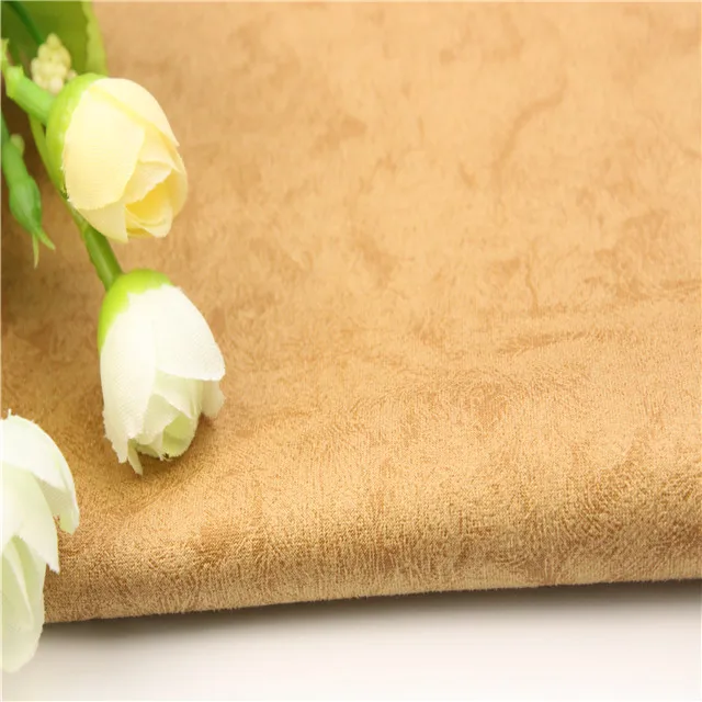 China suppliers waterproof synthetic suede fabric embossed suede fabric for sofa