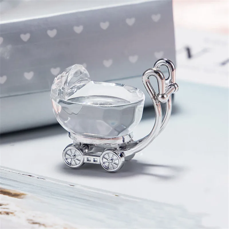 Luxury crystal Baby stroller as wedding business gift for sale