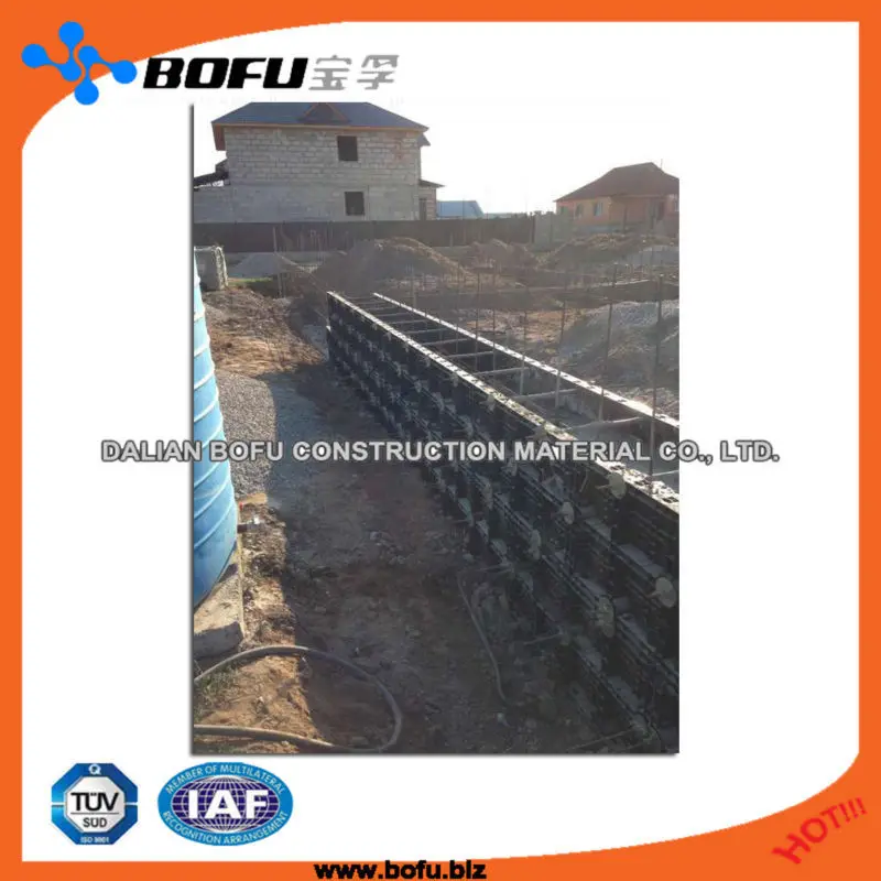 plastic formwork for concrete, green building material