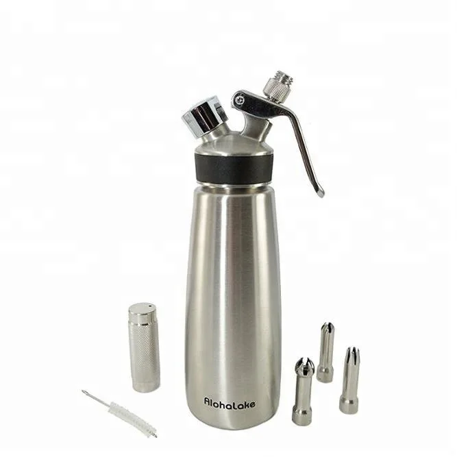 Нержавеющая сталь взбивания крема-использует стандартный 8-грамм N2O картриджи (не входит в комплект)