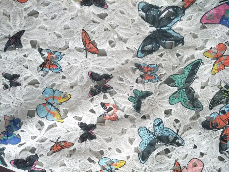 Вышивка кружевной ткани африканский вышивка кружевной ткани животного ткань печати