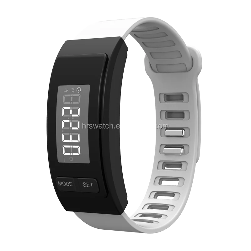 OEM Silicone Digital Promotion Gift Watch Step Counter Step Distance Calorie Burn Counter Pedometer Bracelet Watch