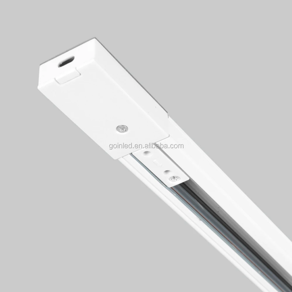luminaire Aluminum guide rails 3 lines led track rail- 1meter/1.5M/2M/3M available,white/siliver/black for option