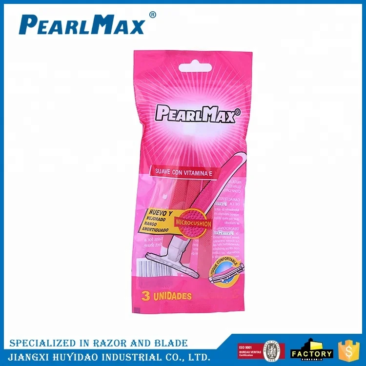 PEARLMAX Best Quality Woman Disposable Razor Twin Blade OEM Razors Razor Top Quality With Lubricating Strip