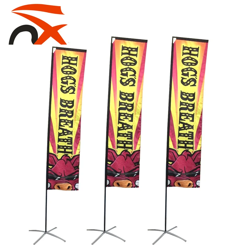Top quality custom polyester big J banner flag for advertising