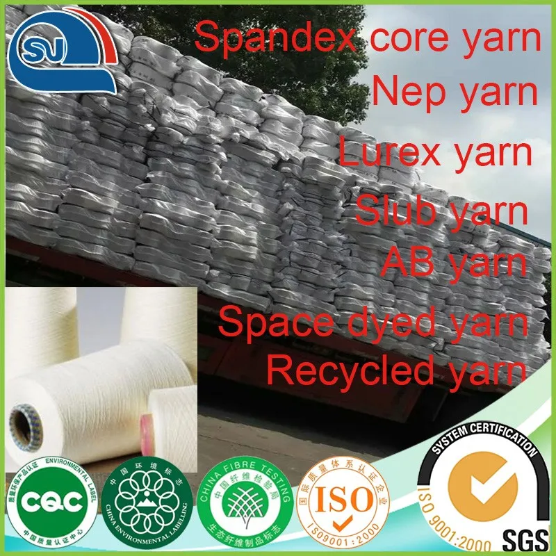 viscose silver blended ring spun yarn