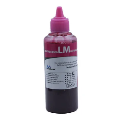 100ml sublimation ink 6 color inkjet printer ink printer for non 100% cotton material