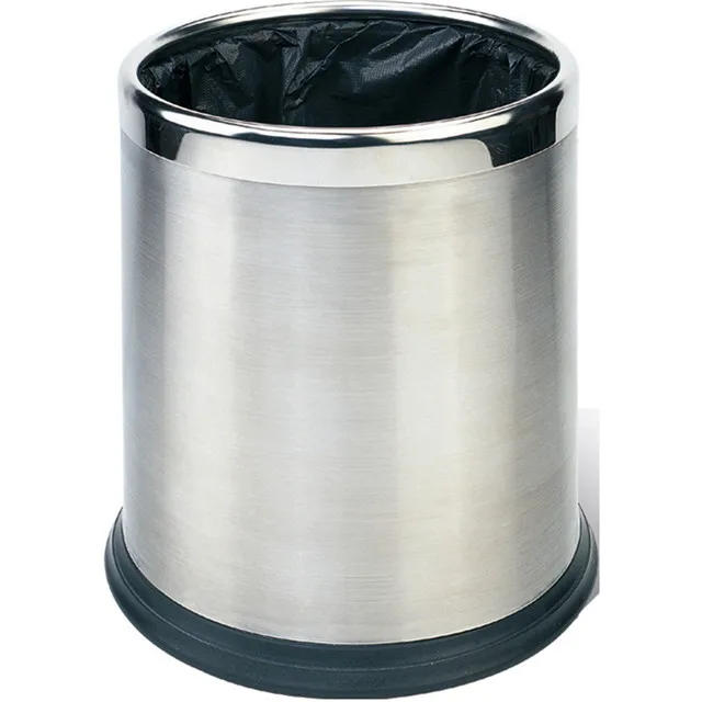 GNF Open-top Double-layer Steel Dustbin round Room Waste Bin Good Price Good Quality