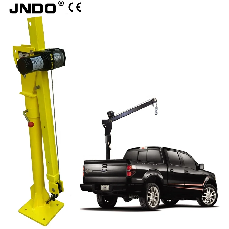360 Degree 12V Engine Electric Hoist Winch Crane