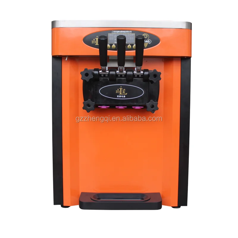 Hot sale 3 flover soft table top ice cream machine(ZQR-25CT)