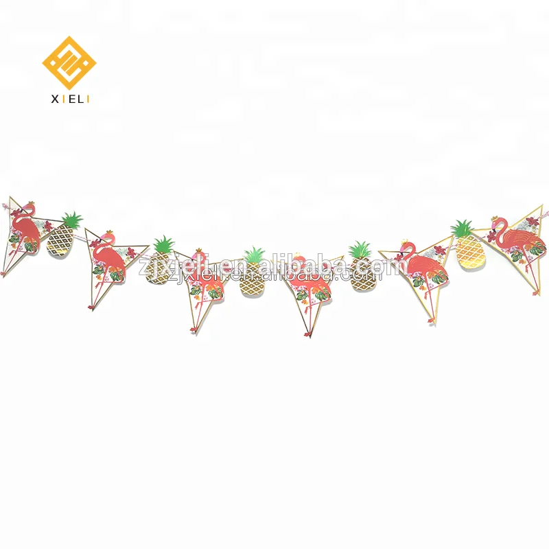 New Product Ideas 2021 Unicorn Horn Design Party Banner Favors Baby Shower Decoration Party Garland