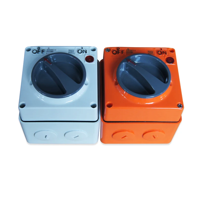 Наружные водонепроницаемые поворотные переключатели SAA IP66 10A от китайского производителя