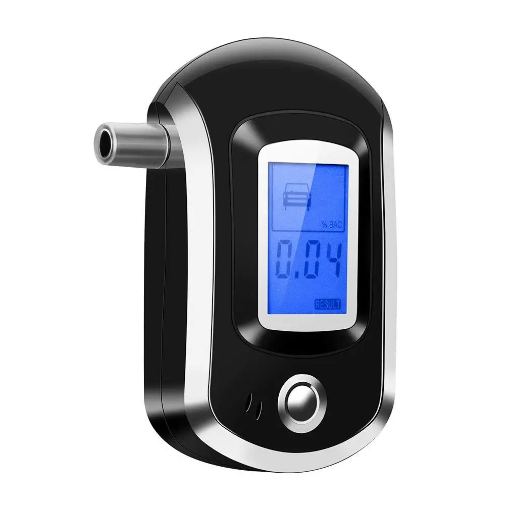 Алкотестер анализатор дыхания Цифровой Анализатор содержания алкоголя в крови портативный полицейский Высокоточный