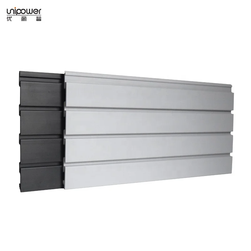 Unipower  Product 4pcs 8ft x 1ft Foot Slatwall 32 Square Feet Organizer Kit Interlocking Grey Slatwall Panels