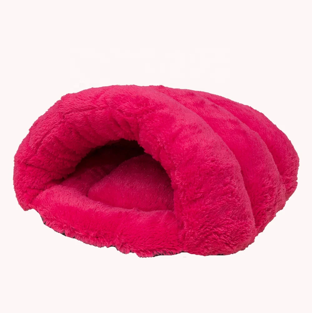 Pink Dog Bed Cat Houses Indoor Dog Cave Bed Other Pet Products Plush Pet Bed House