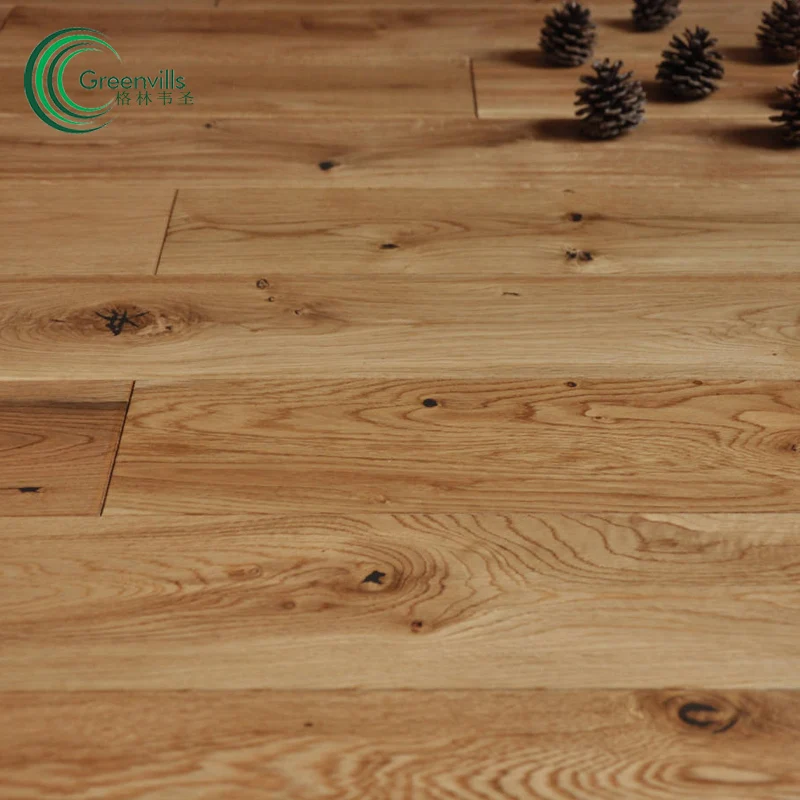 factory wholesale hardwood floor board European oak smooth/brushed natural solid wood floor Foshan/Shanghai