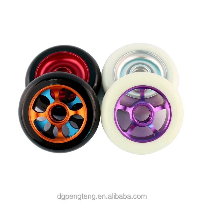 100/110mm professional High quality Aluminum PU Scooters wheel