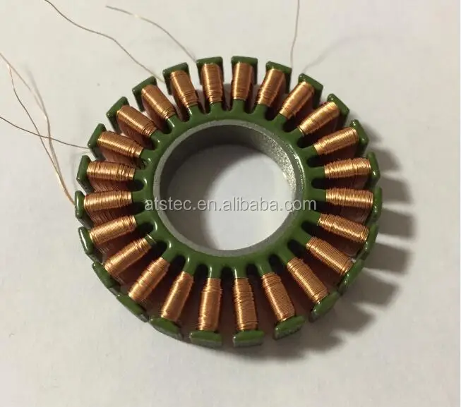 laminated stator core for motors