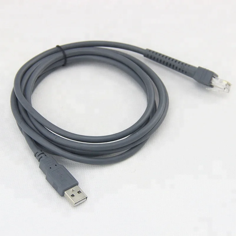 Hand held Barcode Scanner Cable USB to RJ50 cable