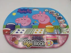 kids customized 5 in 1 giga block  magazine photo hardcover  unicorn cartoon drawing colouring book for children