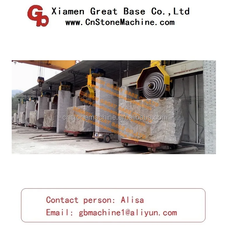 Auto Stone Bridge Type Block Cutter with Trolley