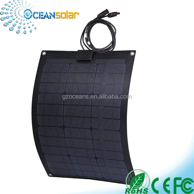 
Ocean New Technology Semi Flexible Solar Panel 50W Solar Cells 