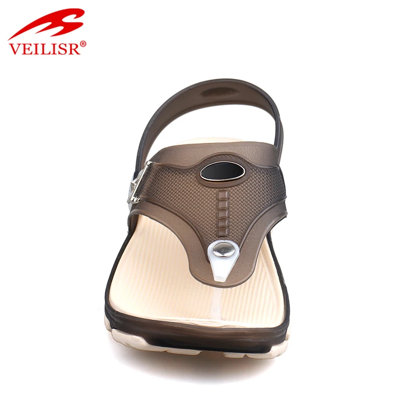 New design thong jelly shoes clear PVC footwear men beach sandals