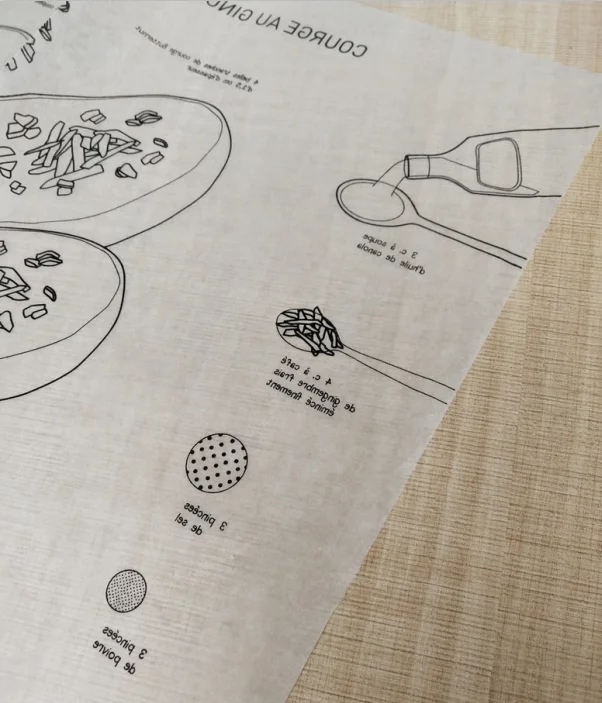 
Printed DIY Parchment Baking Paper 