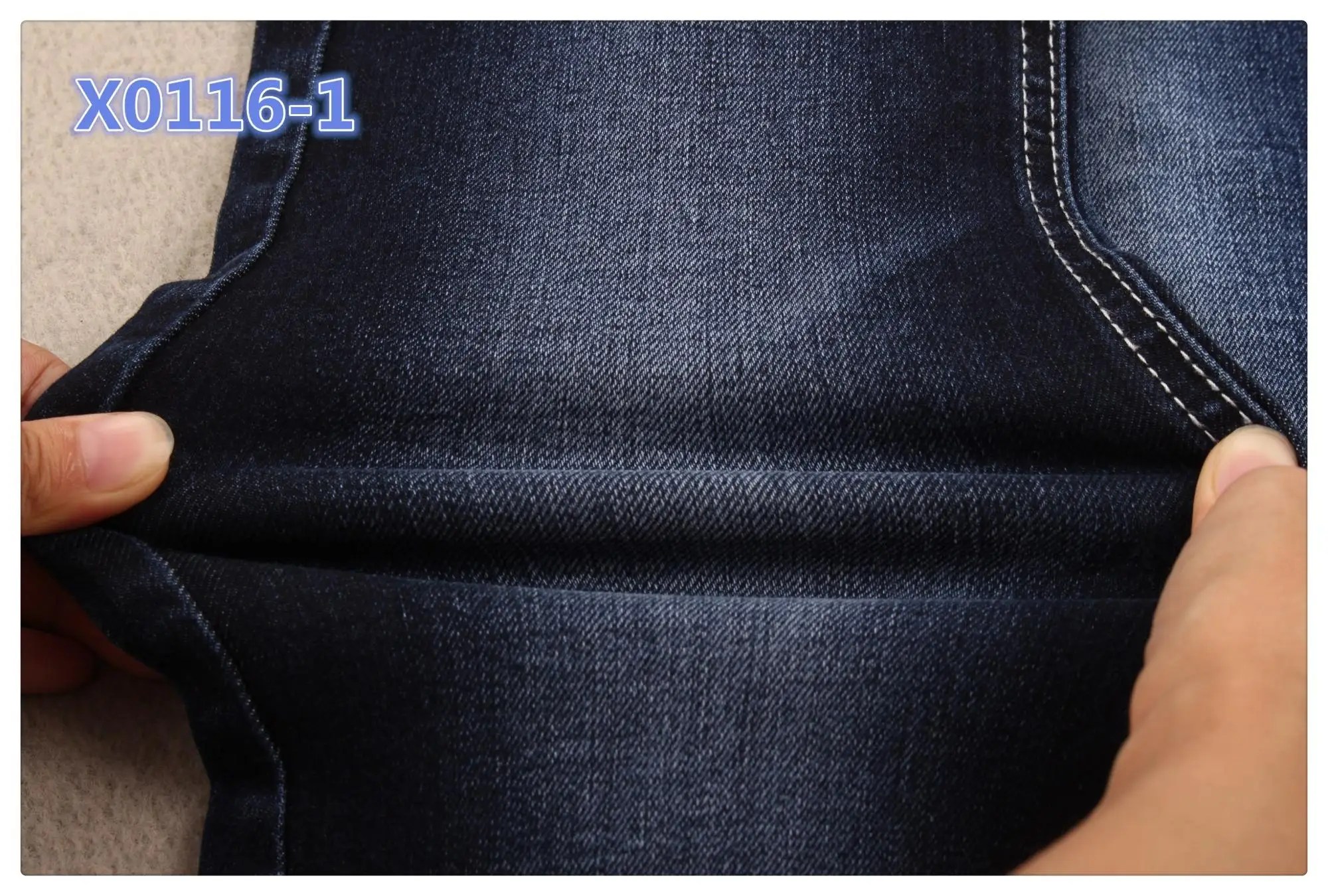 10.3 oz power stretch cotton elastane denim fabric for lady skinny jeans