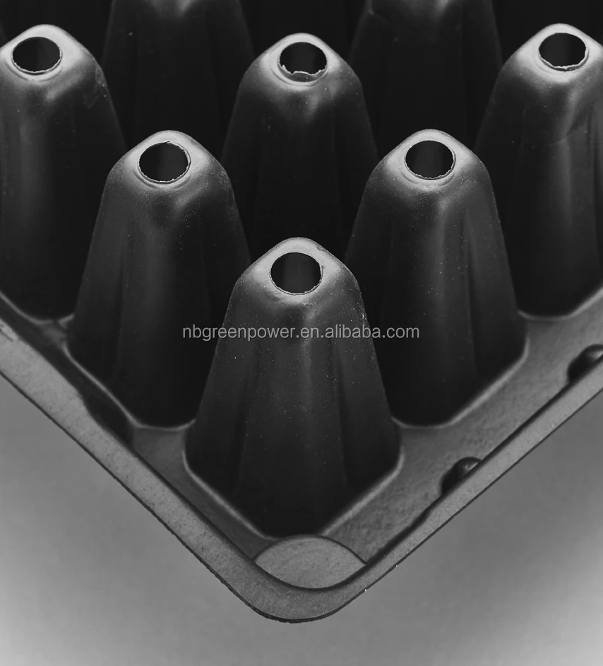 162 cells polyethylene plastic seeding trays plant growing tray