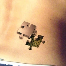 Por trás Da Pele Humana 3d Tatuagem Temporária Body Art Tattoo Flash Adesivos 19*9 cm Estilo Do Carro À Prova D’ Água Tatoo Casa Adesivo decoração Da Parede
