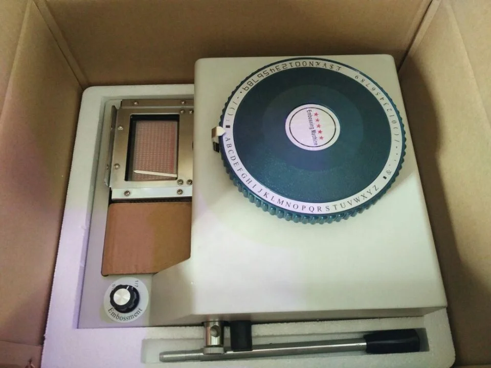 China factory wholesale Manual Plastic Card Embosser PVC card Magnetic Embossing Machine