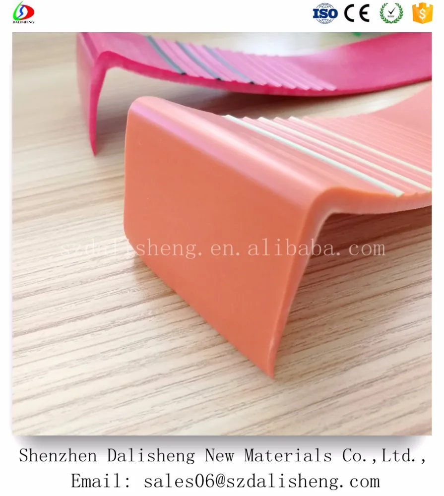 
Rubber Treads Stairs Nosing Strip PVC Safety Step 