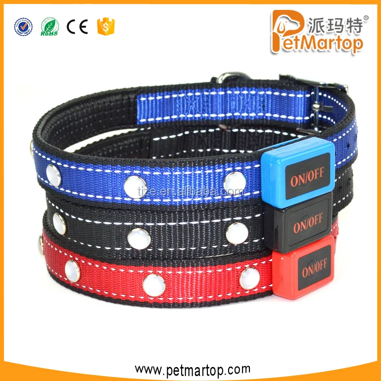 TZ-PET8000 Новый jewel мигающий светодиод собака воротник обучение с 2
