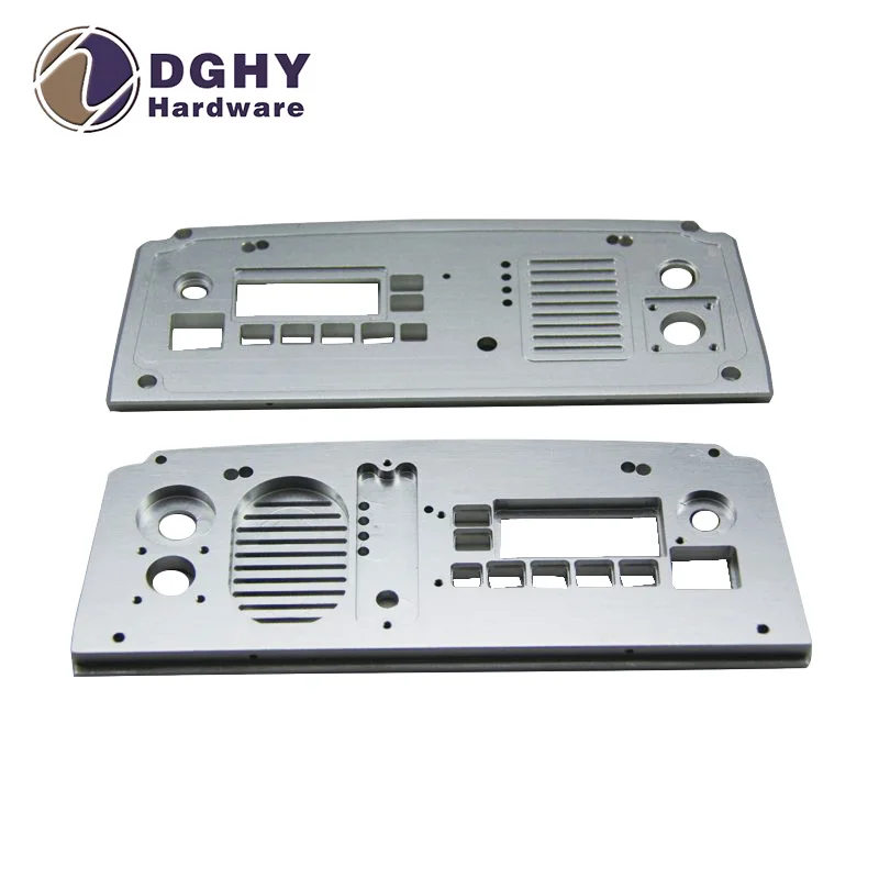 CNC machining Custom aluminum audio faceplate for amplifier