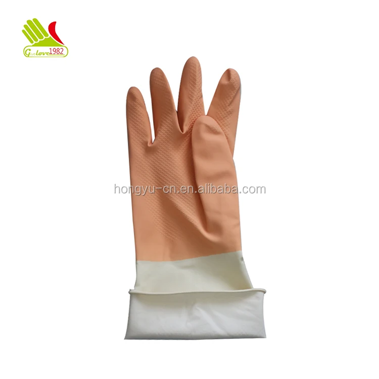 
Colourful Fashion Cotton Lined Latex Gloves for Easy Clean 