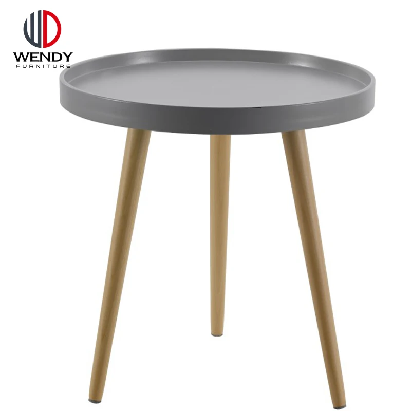 Leisure Simple Style Round PP Plastic Side Table Coffee Table For Kid