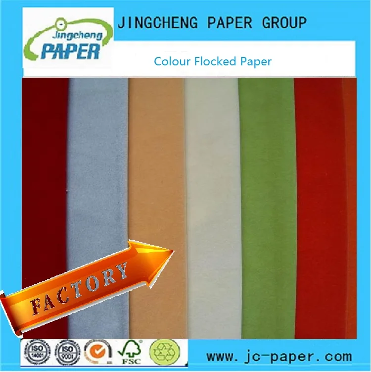 Hot sale velvet flocked paper